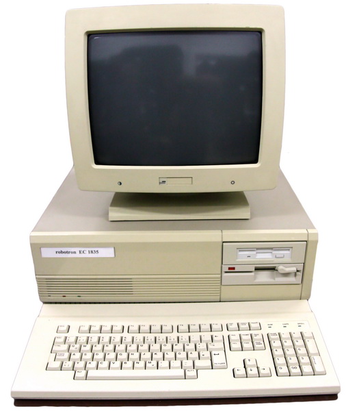 English:  Robotron Personalcomputer EC 1835 Prototype (1990), recorded in 