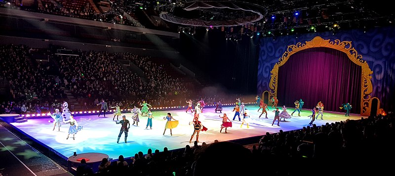 English:   The cast of Disney on Ice in Malmö, Sweden.