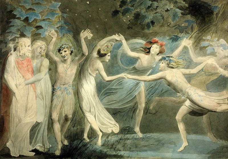 Oberon, Titania and Puck with Fairies Dancing. From William Shakespeare's A Midsummer Night's Dream