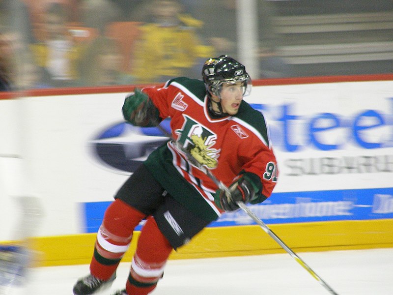 Mooseheads centre Brad Marchand plays during game: Saint John Sea Dogs at Halifax Mooseheads (January 20 2008)