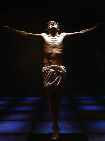English:   Paul Nicholas as Jesus in the musical Jesus Christ Superstar.